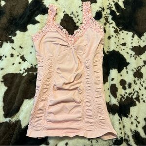 Light pink stretchy tank top, one size